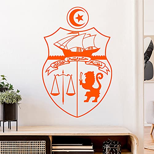 Tunesien Wappen Wandtattoo Wandaufkleber Wall Sticker - Dekoration, Küche, Wohnzimmer, Schlafzimmer, Badezimmer von Kiwistar