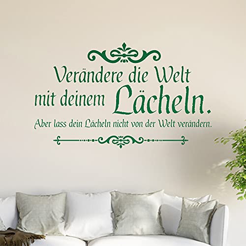 Verändere die Welt… Wandtattoo in 6 Größen - Wandaufkleber Wall Sticker - Dekoration, Küche, Wohnzimmer, Schlafzimmer, Badezimmer von Kiwistar