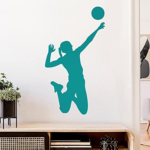 Volleyball Spieler Figur Wandtattoo Wandaufkleber Wall Sticker - Dekoration, Küche, Wohnzimmer, Schlafzimmer, Badezimmer von Kiwistar