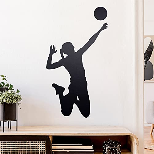 Volleyball Spieler Figur Wandtattoo Wandaufkleber Wall Sticker - Dekoration, Küche, Wohnzimmer, Schlafzimmer, Badezimmer von Kiwistar