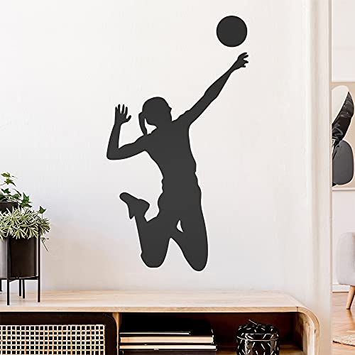 Volleyball Spieler Figur Wandtattoo Wandaufkleber Wall Sticker - Dekoration, Küche, Wohnzimmer, Schlafzimmer, Badezimmer von Kiwistar
