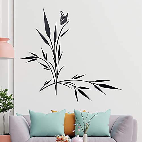 kleiner Falter auf Gras Wandtattoo in 6 Größen - Wandaufkleber Wall Sticker - Dekoration, Küche, Wohnzimmer, Schlafzimmer, Badezimmer von Kiwistar