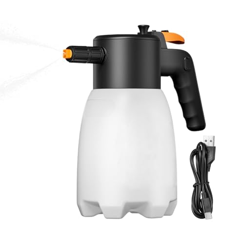Kixolazr Autoschaumsprühgerät | Auto Seifenschaumsprühgerät | 1.8L Handheld wiederaufladbares Reinigungsgerät für Gartenfenster Fahrzeug Terrasse Haustier Motorrad von Kixolazr