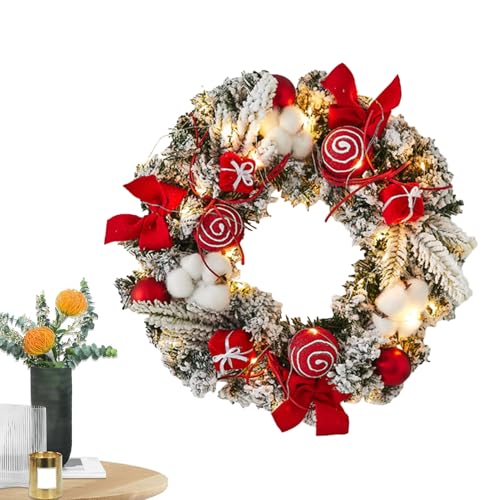 Kixolazr Beleuchteter WeihnachtsFür Die Haustür,Künstlicher WeihnachtsAls Tür- Festlicher Beleuchteter 30 cm Für Winteraktivitäten Innenbereich Und Außenbereich Kixolazr Beleuchteter WeihnachtsFür Die Haustür,Künstlicher WeihnachtsAls Tür- Festlicher Beleuchteter 30 cm Für Winteraktivitäten Innenbereich Und Außenbereich von Kixolazr