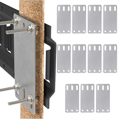 Kixolazr Cargo E Track Plate - E Track Backing Plates,Tie-Down System Shelf with Installation Kit for Garage Trailer Truck Warehouse Wooden Floor Workshop von Kixolazr