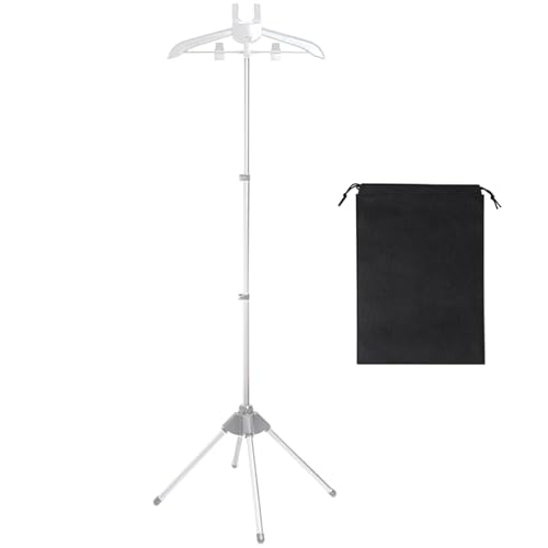 Kixolazr Dampfgarer Rack für Kleidung | Kleiderbügel zum Dampfbügeln | 360 Grad drehbarer Bügelkleiderhalter für Schlafsäle Wohnheime RV Hotel Home Apartment Wohnheim von Kixolazr