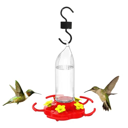 Kixolazr Futterautomat - Zum Aufhängen Kleine Vogeltränke 470ml - 5 Ports Tränke mit Ameisenschutz Haken für Balkon Fenster Terrasse Kixolazr Futterautomat - Zum Aufhängen Kleine Vogeltränke 470ml - 5 Ports Tränke mit Ameisenschutz Haken für Balkon Fenster Terrasse von Kixolazr
