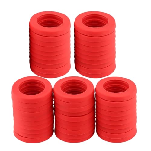 Kixolazr Gartenschlauch Dichtungsscheiben | 50 Stück Silikon Gartenschlauch Dichtungsscheiben,Ersatzteile für Gießkanne Waschmaschine Dusche Wasserhahn Spüle Sprinkler von Kixolazr