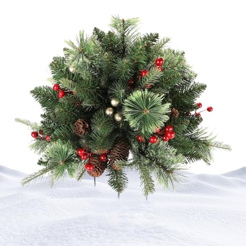 Kixolazr Gartenstecker – Weihnachtsbaum-Hofkunst, Erdspieße, Einsatz, Landschaftsbau, Kunstschilder für Frühlingswege, Außenbereich, Rasen, Terrasse, Hinterhof von Kixolazr