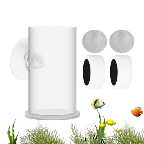 Kixolazr Kampffisch Futterautomat,Durchsichtiger Futterring - Fischfutter Schüssel Mit Saugnapf Für Aquarium Kixolazr Kampffisch Futterautomat,Durchsichtiger Futterring - Fischfutter Schüssel Mit Saugnapf Für Aquarium von Kixolazr