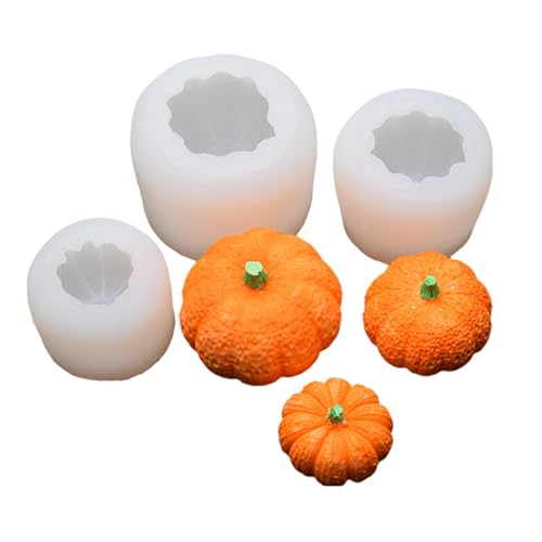 Kixolazr Kürbisharzform - Kürbis Seifenform | Halloween-Kerzenform, Herbst-Silikonform für Halloween-Formen, Kürbis- von Kixolazr