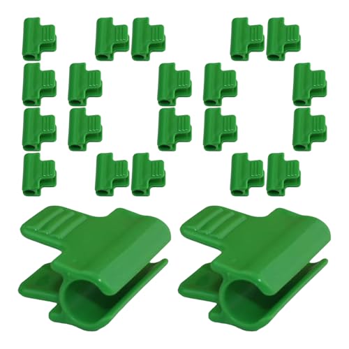 Kixolazr Pflanzenstützclip - 100 Stück Gewächshaus Halterungen | Befestigungsclips für Abdeckung Rahmenrohr Netz Tunnel Winterbepflanzung Garten Gartenarbeit von Kixolazr