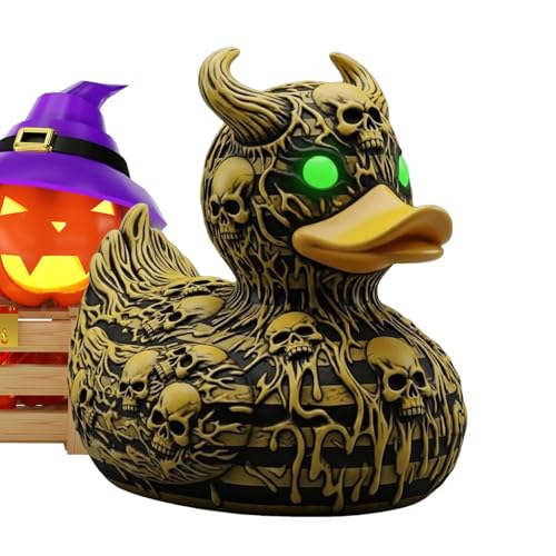 Kixolazr Schreibtischfigur - Kunstharz Skelett Enten Figur - Deko Ornament Für Vitrine Schreibtisch Nachttisch Wohnzimmer Eingangsbereich Apartment von Kixolazr