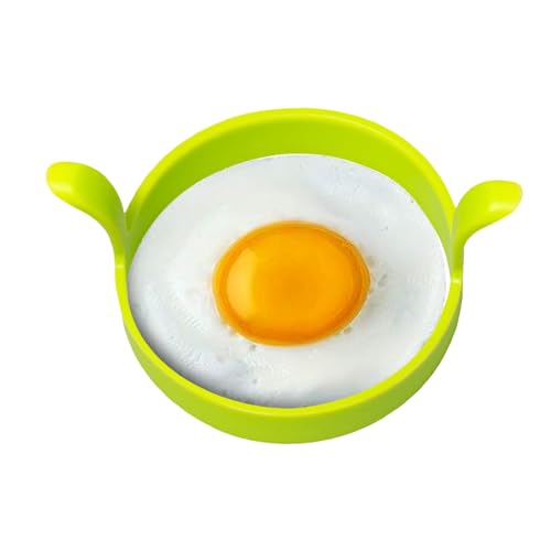 Kixolazr Silikon-Eierringe – runde Eierform – Antihaft-Silikon-Pfannkuchen-Former, hitzebeständige Küchenhelfer zum Frühstücks-Kochen von Kixolazr
