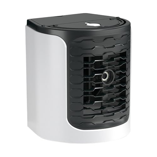 Kixolazr Tragbare Klimageräte - Klimagerät Tischventilator,Aufladbarer mobiler Verdunstungskühler mit Wassertank für Camping, Auto, Schlafzimmer, Innenräume, Schreibtisch, Sommer und Kixolazr Tragbare Klimageräte - Klimagerät Tischventilator,Aufladbarer mobiler Verdunstungskühler mit Wassertank für Camping, Auto, Schlafzimmer, Innenräume, Schreibtisch, Sommer und von Kixolazr