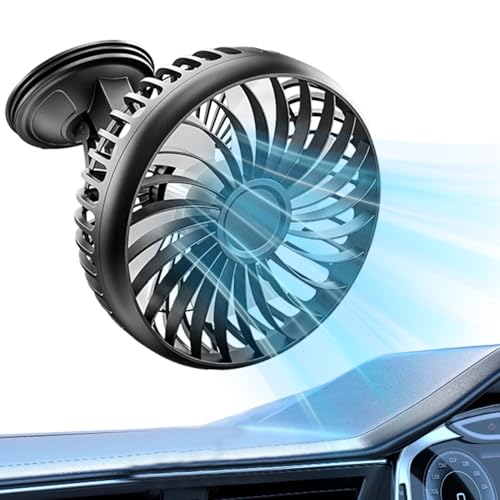 Kixolazr Ventilator für Auto – Windschutzscheiben-Saug-Luftgebläse, leiser USB-betriebener Ventilator mit 3 Stufen für Zelt, Schreibtisch, Outdoor, Reisen, Fahrerkabine, Golfwagen, Schlafzimmer Kixolazr Ventilator für Auto – Windschutzscheiben-Saug-Luftgebläse, leiser USB-betriebener Ventilator mit 3 Stufen für Zelt, Schreibtisch, Outdoor, Reisen, Fahrerkabine, Golfwagen, Schlafzimmer von Kixolazr