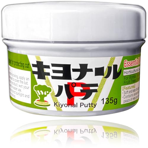 Kiyonal Bonsai-Schnittpaste 135 g (Knetart), Baum-Schneidversiegelung für Bonsai, Gartenarbeit, Veredelung, hergestellt in Japan, Grau von Kiyonal