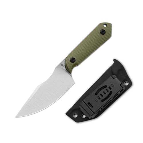 Kizer Harpoon Messer Feststehende Klinge und Scheide, 3,84 Zoll D2 EDC-Messer mit Fester Klinge und G10-Griff für Jagd, Camping, Wandern, Survival 1040M1 von Kizer