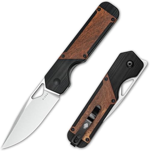 Kizer Militaw EDC Taschenmesser, 3,36 Zoll 154CM Klinge Klappmesser, G10 & Mkuruti Griff mit Taschenclip, Daumenloch & Front Flipper Opener, Camping Jagdmesser für Männer Frauen Geschenk V3634C2 Kizer Militaw EDC Taschenmesser, 3,36 Zoll 154CM Klinge Klappmesser, G10 & Mkuruti Griff mit Taschenclip, Daumenloch & Front Flipper Opener, Camping Jagdmesser für Männer Frauen Geschenk V3634C2 von Kizer