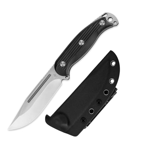 Kizer Ursa Major Outdoor Messer, 4.43" AEB-L Blade Fixed Blade Messer mit Ergonomischem Schwarzem G10 Griff, Full Tang EDC mit Scheide & Hexagon Loch für Jagd Survival Camping Aktivitäten, 1082A1 Kizer Ursa Major Outdoor Messer, 4.43" AEB-L Blade Fixed Blade Messer mit Ergonomischem Schwarzem G10 Griff, Full Tang EDC mit Scheide & Hexagon Loch für Jagd Survival Camping Aktivitäten, 1082A1 von Kizer