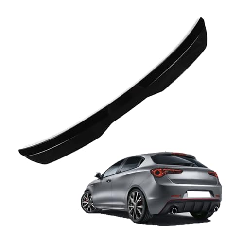 KizmiQ Auto Heckspoiler,ABS Dachspoiler Kofferraum Kofferraumspoiler für A-lfa Romeo Giulietta (Typ 940) QV 2010 2011 2012-2014 2015 2016 2017-2023 Lippe Styling Spoiler Flügel Tuning Zubehör von KizmiQ