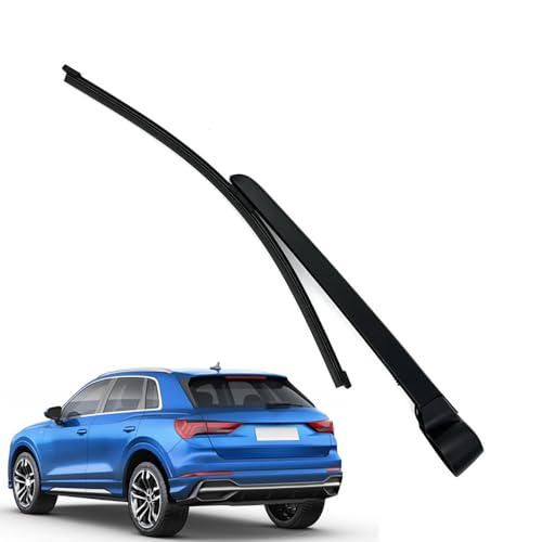 KizmiQ Heckscheibenwischer Scheibenwischer Hinten Wischerarm für Audi Q3(2019-2024) Ersatz Auto Schwarz Heckwischerarm hochwertiger Set von KizmiQ