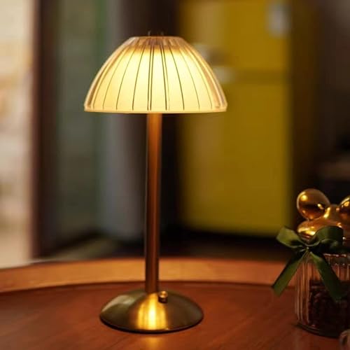 Kizozo Tischlampe Kabellos, LED Akku Tischleuchte, Tischlampe mit Batterie, LED Tischlampe dimmbar, Nachttischlampe, Schreibtischlampe, Tischleuchte für Wohnzimmer, Schlafzimmer, 3 Lichtfarben von Kizozo