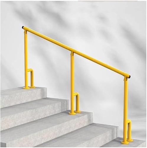 KjoiDWz Handläufe Treppenhandlauf, Handläufe for Außentreppen, 2 bis 6 Stufen Handlauf Eisenhandlauf Treppengeländer, for Außentreppen(110x85cm) von KjoiDWz
