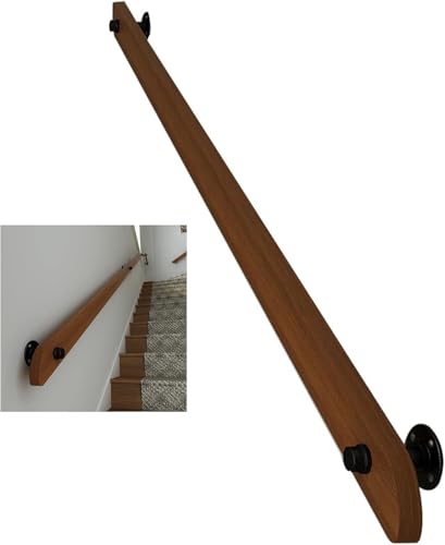 KjoiDWz Handläufe Treppenhandlauf, Holztreppenhandläufe for Innentreppengeländer, rutschfeste Handläufe, for Treppengeländerrohrhandlauf(150cm) von KjoiDWz