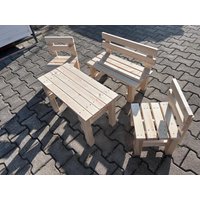 Kindermöbel Kinderbank Kindertisch Kinderstuhl Holz Personalisiert Mädchen Junge Enkel Basteltisch Maltisch Garten Möbelset Schulanfang von KlaSaKreativ