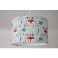 Lampenschirm Kinder, Kinderlampe, Kinderzimmerlampe Tiere, Fuchs von KlabauterLampen