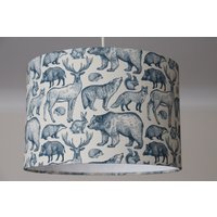 Lampenschirm Kinderzimmer, Deckenleuchte Waldtiere, Kinderzimmerlampe Tiere, Wald Lampenschirm Kinderzimmer, Deckenleuchte Waldtiere, Kinderzimmerlampe Tiere, Wald von KlabauterLampen