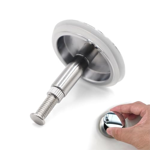 43mm Silber Universal Badewanne Stopfen, Badewanne Stopfen 43mm, 43mm Badewannenstöpsel, Hochwertiger Badewanne Stopfen 43mm, BadewannenstöPsel Universal, Messing Stöpsel Badewanne (A) von Klaimbmo