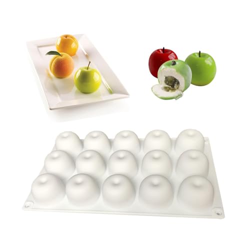 silikonform apfel, apfel backform, silikonform apfel 3d, apfelsilikonform, apfelsilikonformen für Cupcake (15 Löcher) von Klaimbmo