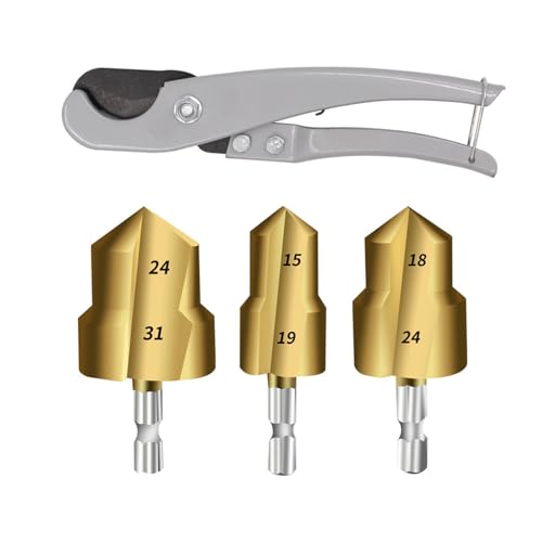 3 Piece Rohr Reisbohrer Bit Eingestellt Beschichtete Schnellrohr Rohramerer Für Sanitärbereitstellung Schnitt Und Anpassung Der Sanitärwerkzeug Werkzeug Set von Klaisy