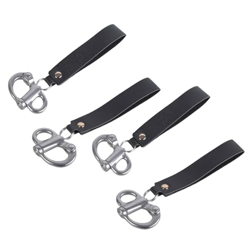 4-teiliges Stahl-Schnellverschluss-Schnallen mit Feder-Designs, korrosionsbeständiges Schiffsbügel-Set für sichere Ausrüstung, Segeln und Boote, sicherer Haken 4-teiliges Stahl-Schnellverschluss-Schnallen mit Feder-Designs, korrosionsbeständiges Schiffsbügel-Set für sichere Ausrüstung, Segeln und Boote, sicherer Haken von Klaisy