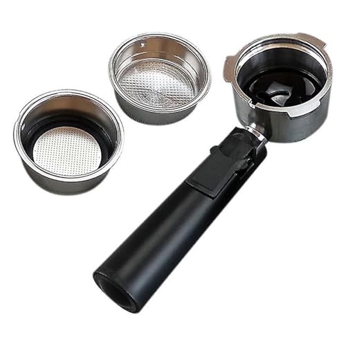 51 Mm Kaffee Bodenloser Portafilter Filtergriff Mit Pulver Tasse Kaffeemaschine Portafilter Ersatzzubehör Edelstahlfilter von Klaisy