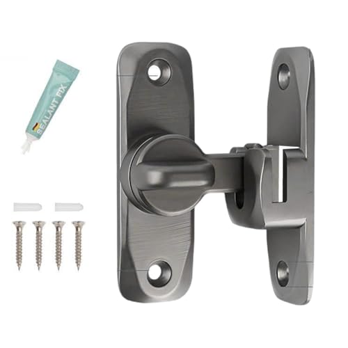 90/180 Grad Scheunentürschlösser, kein Bohren, Schiebe-Zinks-Legierung, Flip-Hardware, dauerhafte Schiebetür von Klaisy