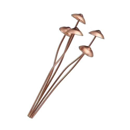 Antiker Eisen-Pilzpfahl Rasenspieß mit rostiger Oberfläche für Garten, Blumenbeet, Hof, Landschaftszubehör, wetterfest, Eisenpilz-Dekorationen von Klaisy