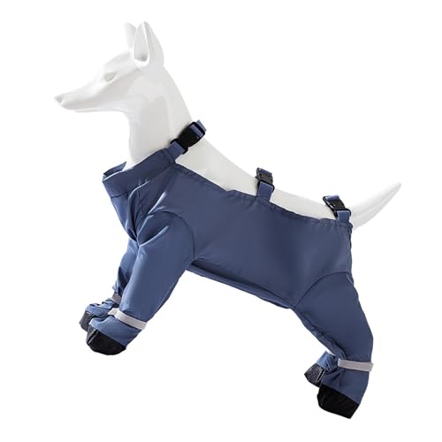 Beinschutz für Haustiere, in voller Länge, staubdichtes Design, rutschfeste Fußschutzhose, waschbarer, wasserdichter Stoff für aktive Rassen, wasserdichte Hundehose von Klaisy