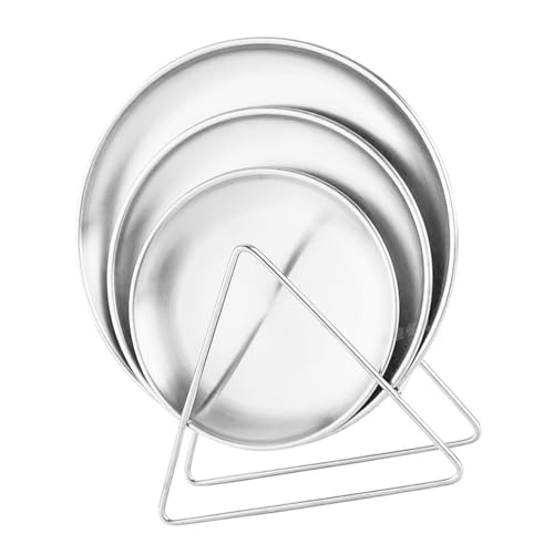 Edelstahl Knochenpuppe Spuch Dish Obstkuchen Runde Esstisch Esstisch Müll Geschirr Getrockneter Obst Snacks Tellerschale von Klaisy