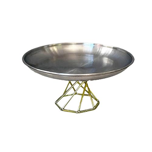 Edelstahl Servierschale High Foot Metall Obstteller Elegantes Essenspräsentationsgericht Für Wohnzimmer Couchtisch Edelstahl Servierschale High Foot Metall Obstteller Elegantes Essenspräsentationsgericht Für Wohnzimmer Couchtisch von Klaisy