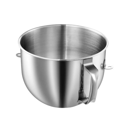 Edelstahlmixer Schüssel Spülmaschine Stand Mixer Schüssel Teigmischer Schalen Futtermixer Schüssel Edelstahl Textur Schüssel Hebe von Klaisy