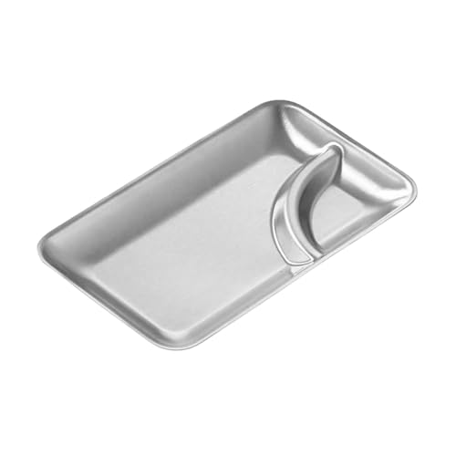 Elegante Zwei Fachkabinen Edelstahl Servierplatten Für Häusliche Unterhaltung Und Professionelle Lebensmittelpräsentation von Klaisy