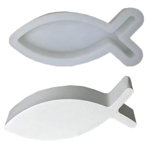 Harzhalter, Fisch-Kerzenständer, Epoxidform, multifunktional, Tierständer, Harzformen, Heimdekoration, Fischhalter, Silikonform, einfach zu verwenden von Klaisy