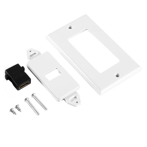 Klaisy 4K2K HDTV Kompatible Wandplattenplatte Mit 1 Anschluss Für Mühelose Installation Und Ordentliche Kabelorganisation In Jedem Raum von Klaisy