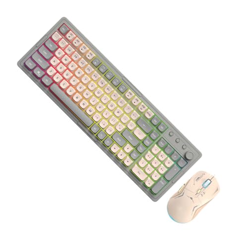 Klaisy Ergonomisches Kabeltastatur-Set mit geräuscharmer Taste, mehrere Systeme, Kompatibilität für Arbeit und Unterhaltung Klaisy Ergonomisches Kabeltastatur-Set mit geräuscharmer Taste, mehrere Systeme, Kompatibilität für Arbeit und Unterhaltung von Klaisy