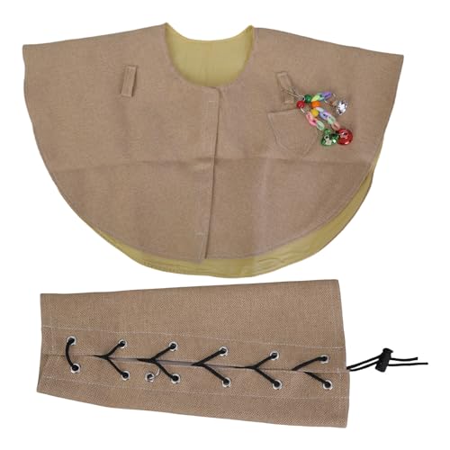 Klaisy Multifunktionales Papageien-Schulterumhang und Armschutz-Set für Vogelliebhaber mit leicht zu tragendem Design für Vogeltraining, Verwendung als Papageienschal von Klaisy