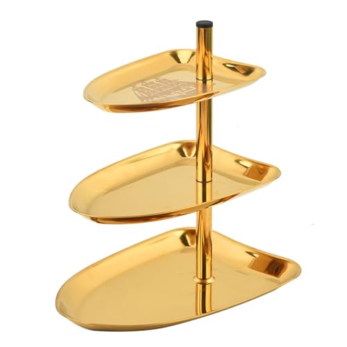 Multifunktionale Snacks Und Obst Servierschale 430 Stahlstahl Dessert Display Stand Multilayer Für Zuhause Und Büro von Klaisy