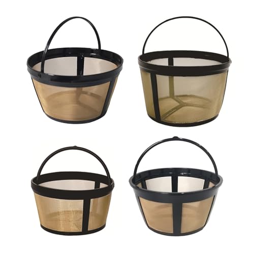 Packung Mit 4 Wiederverwendbaren Kaffeefiltern Mit Feiner 100 Meshes Kaffeefilter Für 4 6 8 12 Tasse Kaffeemaschine von Klaisy